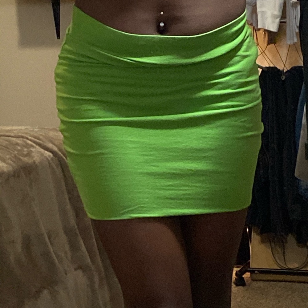 Green Mini Skirt
